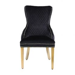 Furniture Imports LTD Victoria Black & Gold Dining Chair 6 Furniture Imports LTD Victoria Black & Gold Dining Chair