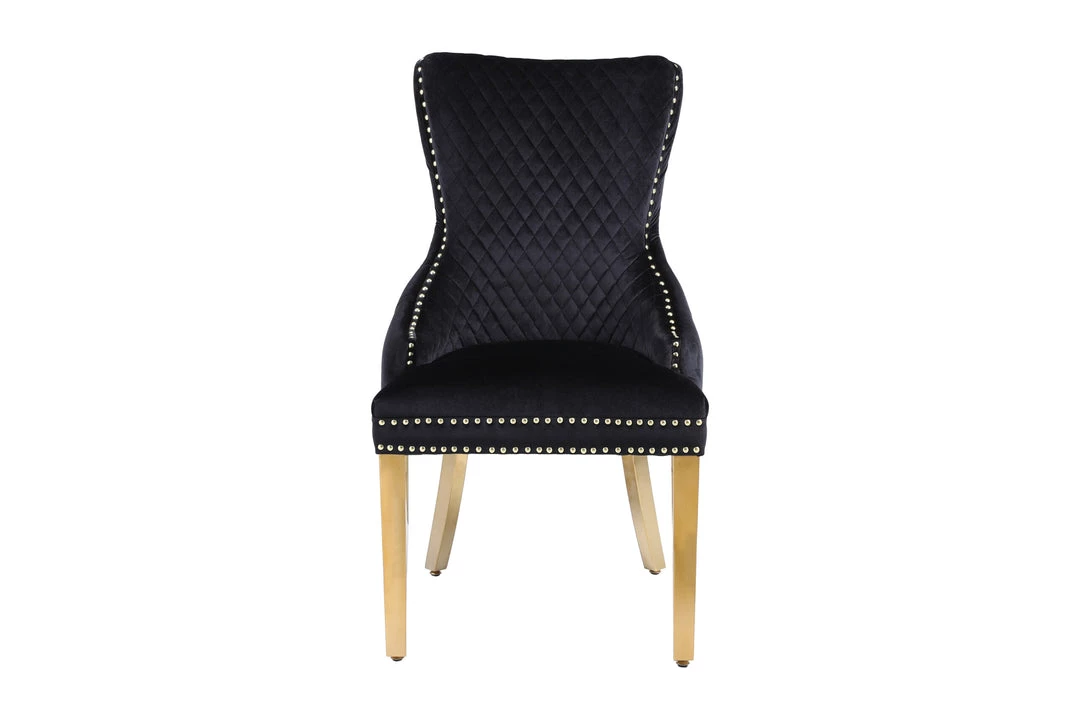 Furniture Imports LTD Victoria Black & Gold Dining Chair 4 Furniture Imports LTD Victoria Black & Gold Dining Chair