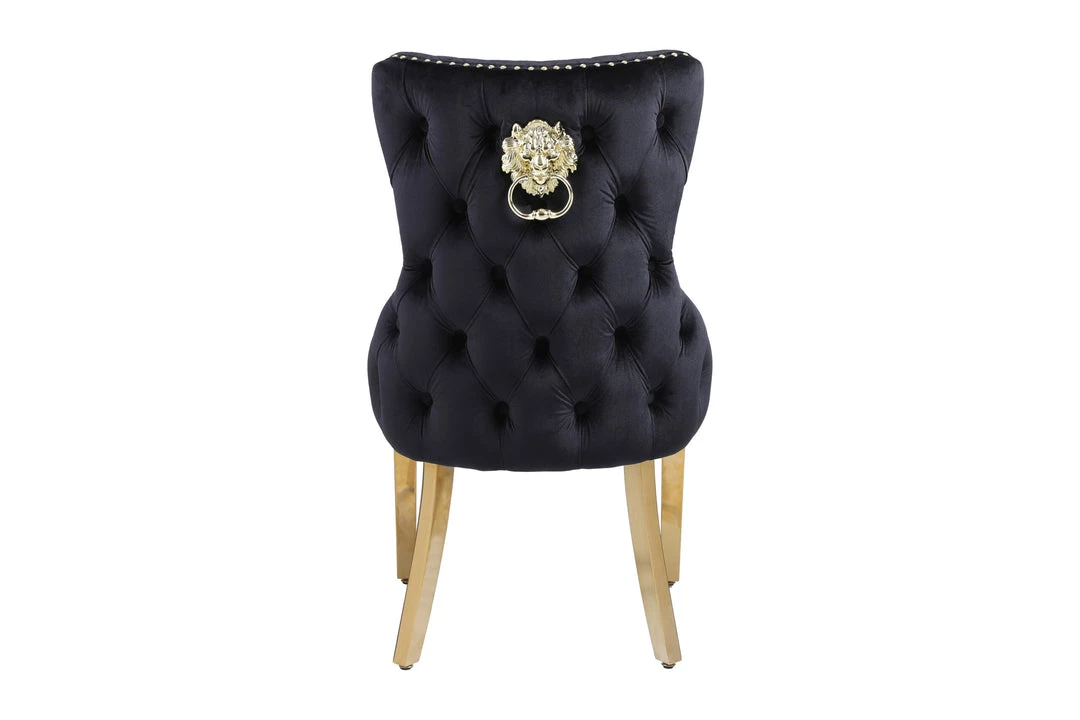 Furniture Imports LTD Victoria Black & Gold Dining Chair 5 Furniture Imports LTD Victoria Black & Gold Dining Chair