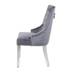 Furniture Imports LTD Majestic Dining Chairs Grey Round Knocker
