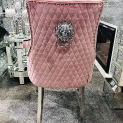 Furniture Imports LTD ALL DINING TABLE SET Arianna Mirrored Grey Marble Effect Dining Table Set + Majestic Chairs