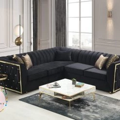 TURKISH Florence Corner Sofa Range In Plush Velvet