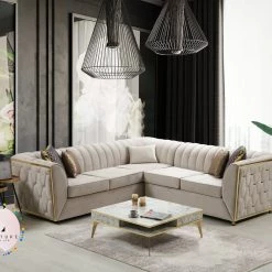 TURKISH Florence Corner Sofa Range In Plush Velvet