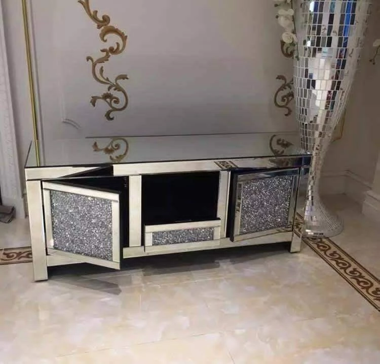 ASR INTERIOR Crushed Diamond TV Unit 5 ASR INTERIOR Crushed Diamond TV Unit