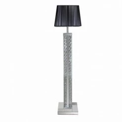 ASR INTERIOR MIRRORED FURNITURE Floating Diamond Floor Lamp