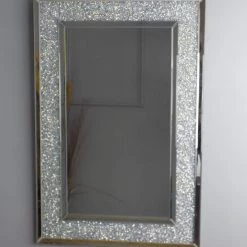 Vibrant 85 Gatsby Full Crystal Framed Mirror 80 X 120cm MIRRORED FURNITURE