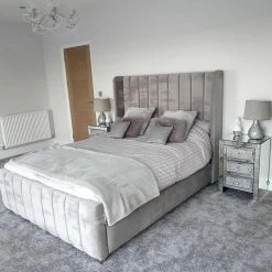 Furniture Imports LTD Roma Wingback Bedframe In Plush Velvet