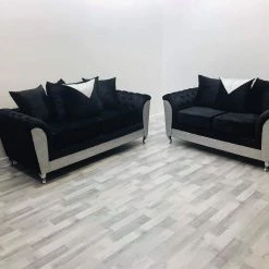 Velvetsofa Rachel Glitter Crushed Velvet Sofa Range