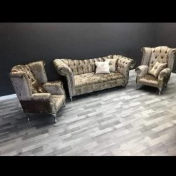 Velvetsofa Raphael Crushed Velvet Sofa Range