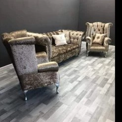 Velvetsofa Raphael Crushed Velvet Sofa Range