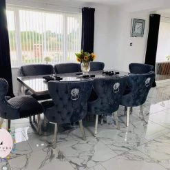 ASR INTERIOR Valentino Velvet Dining Chair