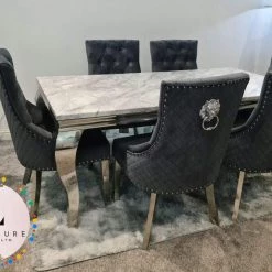 Furniture Imports LTD ALL DINING TABLE SET Chelsea Grey Dining Table Set + Majestic Chairs