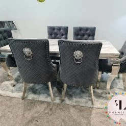 Furniture Imports LTD ALL DINING TABLE SET Chelsea Grey Dining Table Set + Majestic Chairs