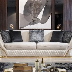 TURKISH Beverley Sofa 3+2 Range Plush Velvet - Choose Combination DUBAI SOFA COLLECTION