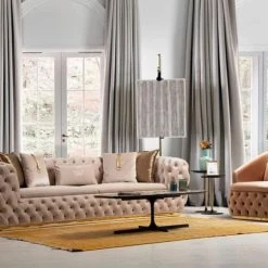 TURKISH Saroza Sofa 3+2 Range Plush Velvet - Choose Combination DUBAI SOFA COLLECTION