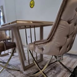 Furniture Imports LTD Pier Metal Plating Dining Chairs