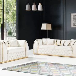 Furniture Imports LTD Vixon 3+2 Range Plush Velvet - Choose Combination