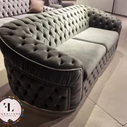 Furniture Imports LTD DUBAI SOFA COLLECTION Ambassador 3+2 Seater Plush Velvet