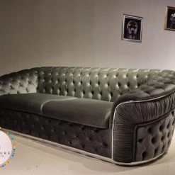 Furniture Imports LTD DUBAI SOFA COLLECTION Ambassador 3+2 Seater Plush Velvet