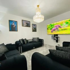 TURKISH DUBAI SOFA COLLECTION Elmira 3+2 Range Plush Velvet - Choose Combination