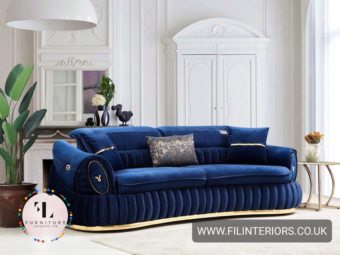 TURKISH DUBAI SOFA COLLECTION Castillo Velvet Sofa 3+2 Range Plush Velvet - Choose Combination 3 TURKISH DUBAI SOFA COLLECTION Castillo Velvet Sofa 3+2 Range Plush Velvet - Choose Combination