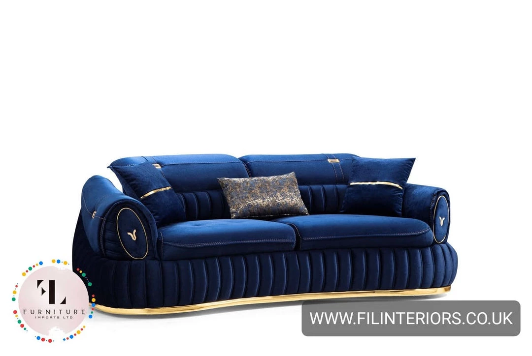 TURKISH DUBAI SOFA COLLECTION Castillo Velvet Sofa 3+2 Range Plush Velvet - Choose Combination 4 TURKISH DUBAI SOFA COLLECTION Castillo Velvet Sofa 3+2 Range Plush Velvet - Choose Combination