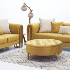TURKISH DUBAI SOFA COLLECTION Elicante 3+2 Range Plush Velvet - Choose Combination
