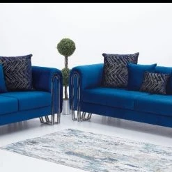 TURKISH DUBAI SOFA COLLECTION Elicante 3+2 Range Plush Velvet - Choose Combination