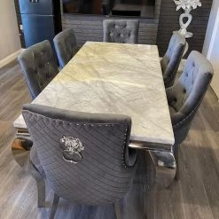 Furniture Imports LTD ALL DINING TABLE SET Chelsea Grey Dining Table Set + Majestic Chairs