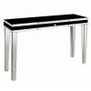 ASR INTERIOR London Black Console Table With Draw CONSOLE TABLES