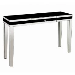 ASR INTERIOR London Black Console Table With Draw CONSOLE TABLES