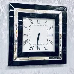 CLOCKS London Black Wall Clock