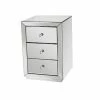 ASR INTERIOR Jasmine Bedside Plain Mirrored