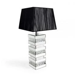 ASR INTERIOR MIRRORED FURNITURE Floating Crystal 3 Layers Lamp