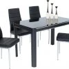 ASR INTERIOR ALL DINING TABLE SET Morano Dining Set Black (4 Maxi Chairs)