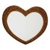 BESPOKEZ MIRRORED FURNITURE PMR Heart Mirror Gold