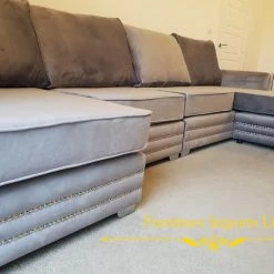 Velvetsofa SOFAS Ambassador Premium Velvet Double Chaise Corner Sofa Suite 18 Velvetsofa SOFAS Ambassador Premium Velvet Double Chaise Corner Sofa Suite