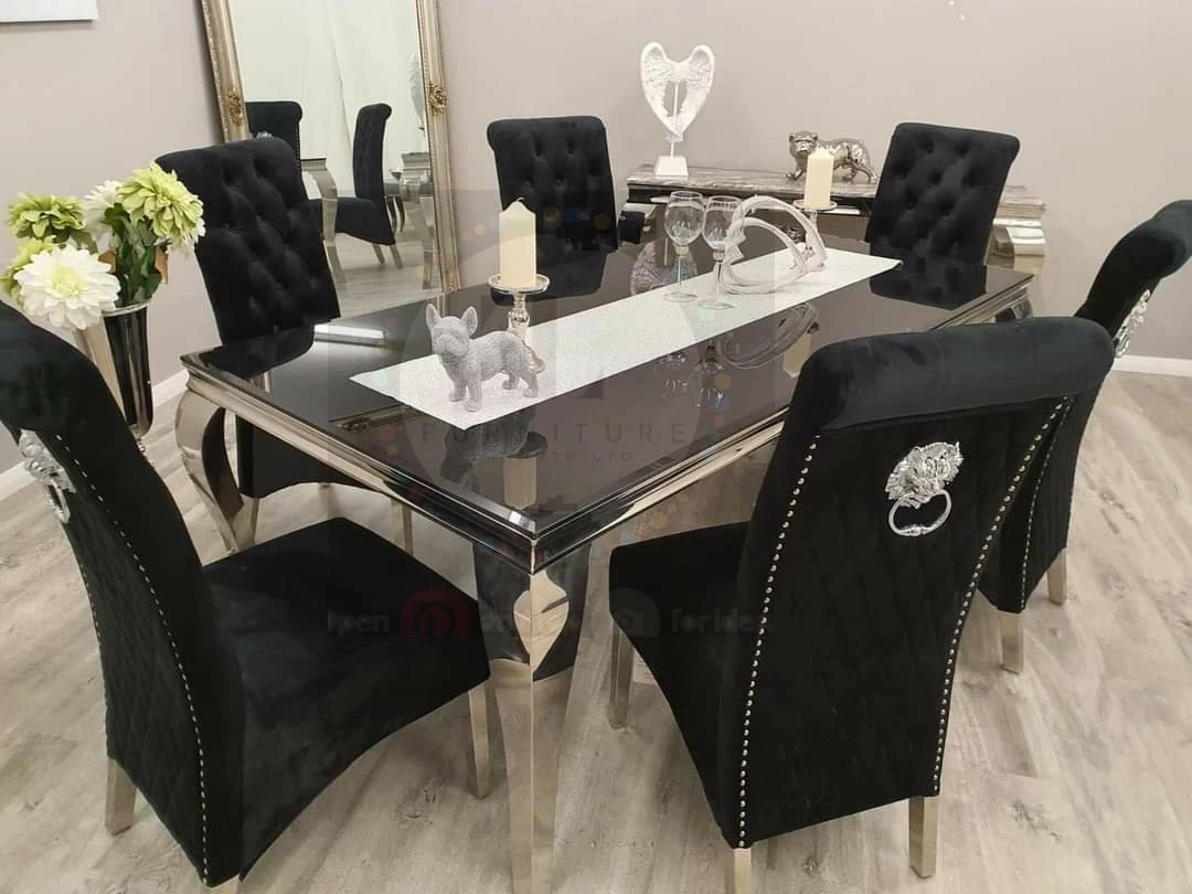Furnish 365 ALL DINING TABLE SET Komoro Round Marble Dining Set 8 Furnish 365 ALL DINING TABLE SET Komoro Round Marble Dining Set
