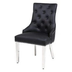Furniture Imports LTD Majestic Hudson Grey PU Leather Dining Chair