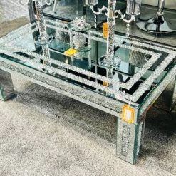 ASR Lemington Crushed Diamond Mirrored Coffee Table