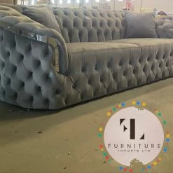 TURKISH DUBAI SOFA COLLECTION Bvlgari Sofa 3+2 Range Plush Velvet - Choose Combination