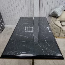 Furniture Imports LTD Karla Gold Metal Finish Dining Table Set