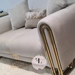 TURKISH DUBAI SOFA COLLECTION Elmira 3+2 Range Plush Velvet - Choose Combination