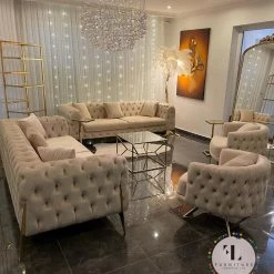 TURKISH Hermes Sofa Range Plush Velvet - Choose Combination