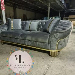 Furniture Imports LTD DUBAI SOFA COLLECTION Ambassador Special 3+2 Seater Sofa In Plush Velvet