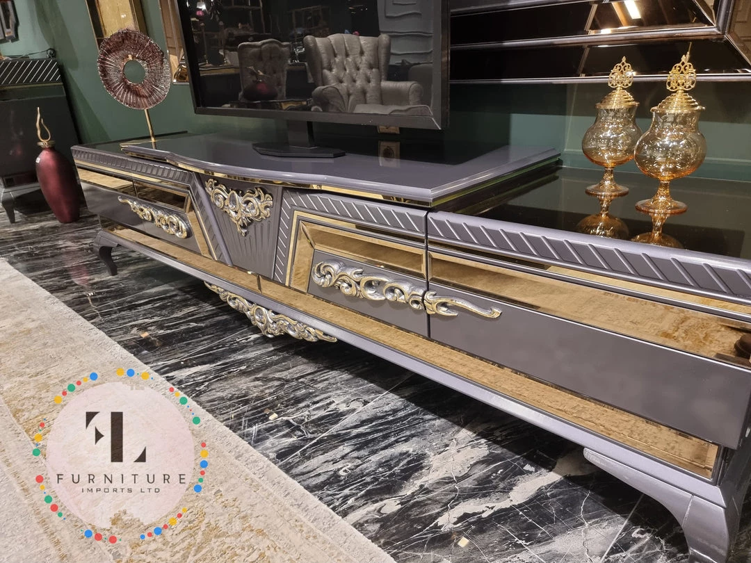 Furniture Imports LTD VERONA ANTHRACITE TV UNIT 160CM 11 Furniture Imports LTD VERONA ANTHRACITE TV UNIT 160CM