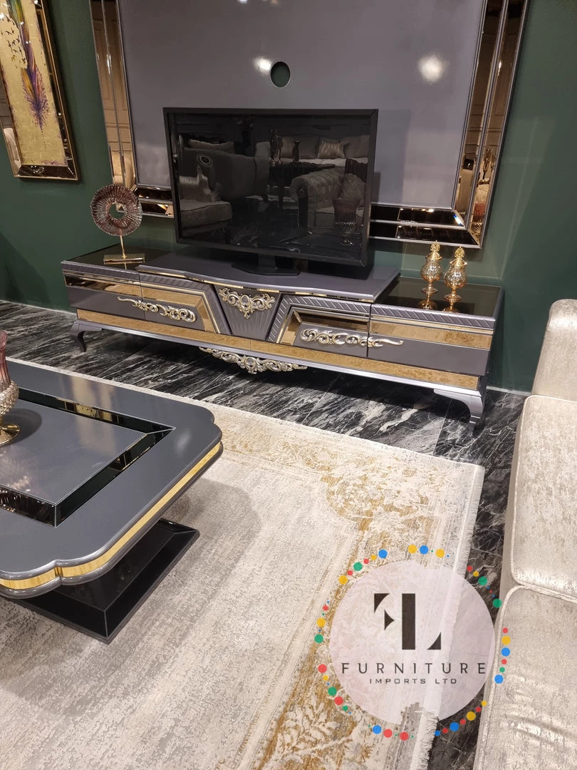 Furniture Imports LTD VERONA ANTHRACITE TV UNIT 160CM 7 Furniture Imports LTD VERONA ANTHRACITE TV UNIT 160CM