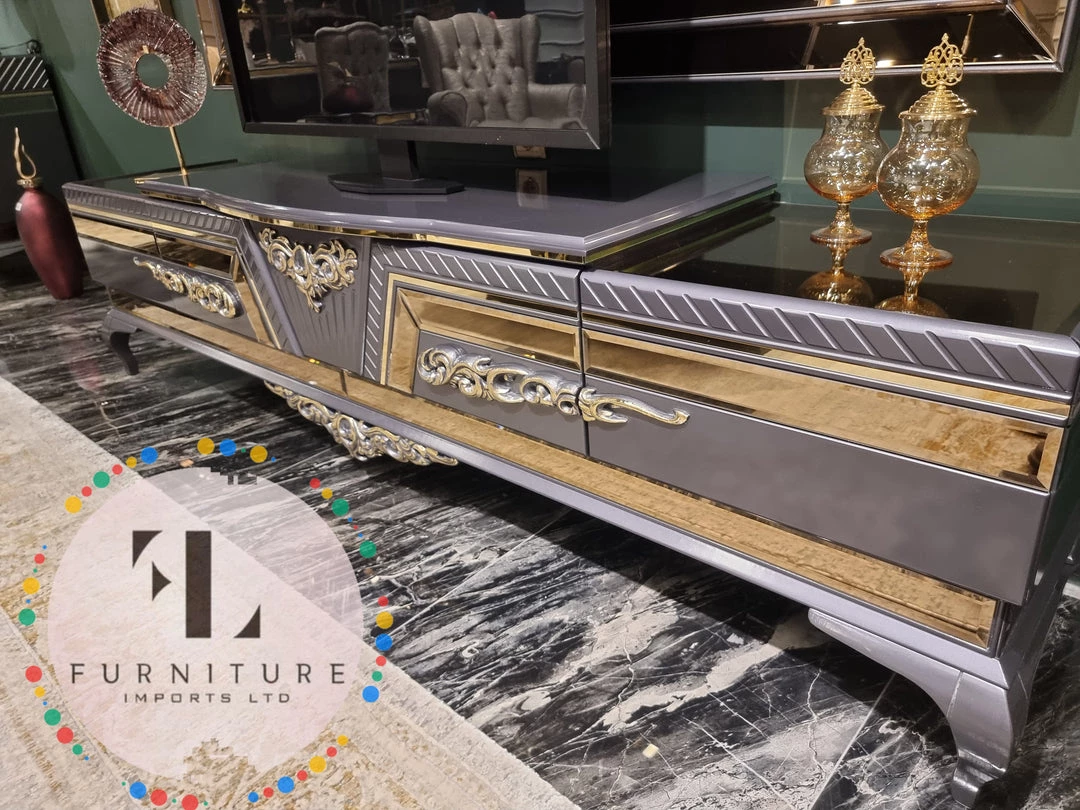 Furniture Imports LTD VERONA ANTHRACITE TV UNIT 160CM 6 Furniture Imports LTD VERONA ANTHRACITE TV UNIT 160CM