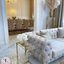 TURKISH Hermes Sofa Range Plush Velvet - Choose Combination