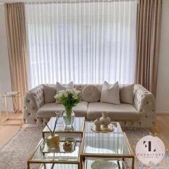 TURKISH Hermes Sofa Range Plush Velvet - Choose Combination